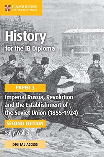 History textbook cover depicting Russian cavalry in a snowy street scene.