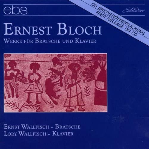 CD cover featuring abstract figures and text naming Bloch, Wallfisch, and Lorey.