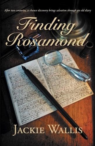 Book cover: open antique diary, magnifying glass, pen, and inkwell.