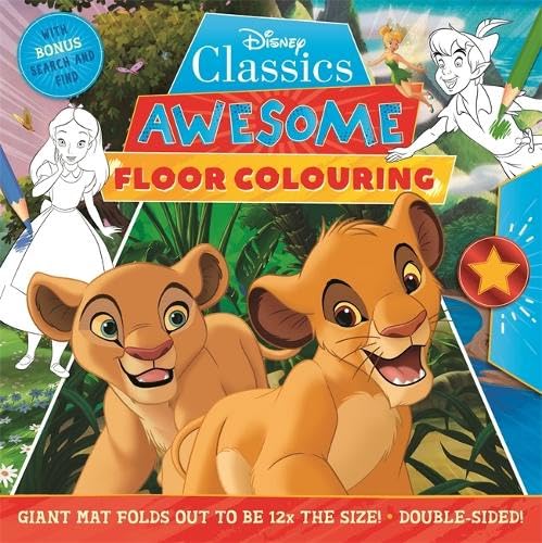 Disney Classics colouring mat featuring Snow White and Simba.