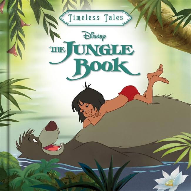 The Jungle Book cover featuring Mowgli, Baloo, and Bagheera.