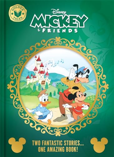 Book cover featuring Mickey, Donald, Goofy, and a fairytale castle scene.