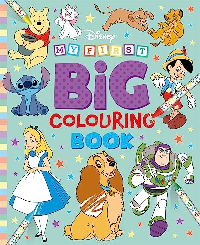 CoverSSDisney coloring book cover featuring various characters including Winnie the Pooh, Stitch, and Buzz.