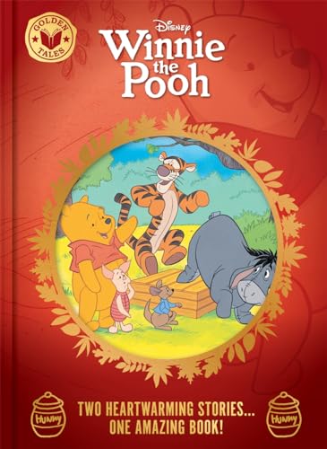 Book cover featuring Winnie the Pooh, Tigger, Piglet, Roo, and Eeyore in a circular frame.