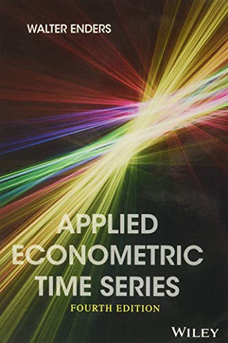 Book cover: "Applied Econometric Time Series," fourth edition, with abstract design.