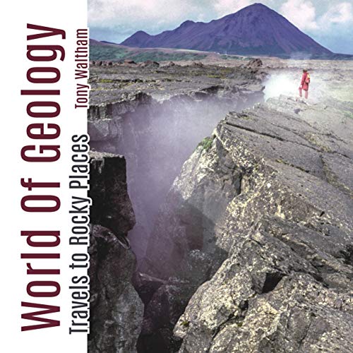 Book cover featuring a rocky landscape with a volcano and a person.