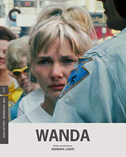 Wanda" Blu-ray cover featuring a close-up of a woman with blonde hair.