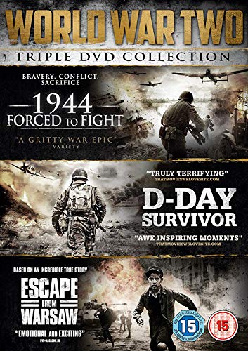 World War Two DVD cover featuring soldiers and wartime scenes.
