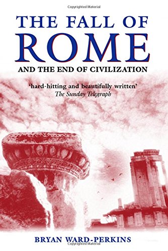 Book cover: "The Fall of Rome" with Roman ruins imagery.