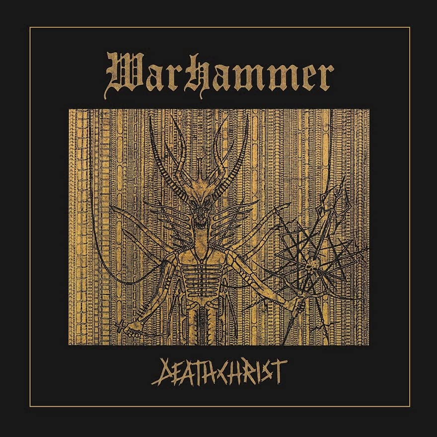 Black album cover with gold illustration of a monstrous, insect-like creature.