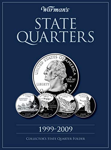 Blue coin folder for State Quarters, 1999-2009, with coin images.