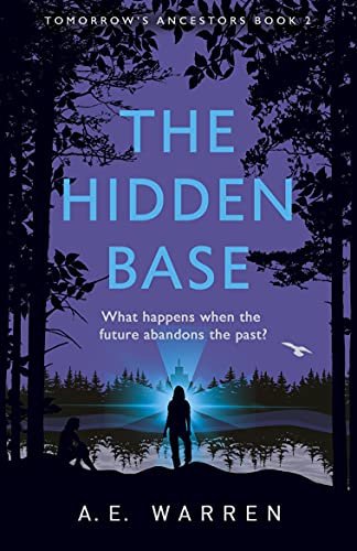 Book cover: “The Hidden Base” with figures silhouetted in a forest.