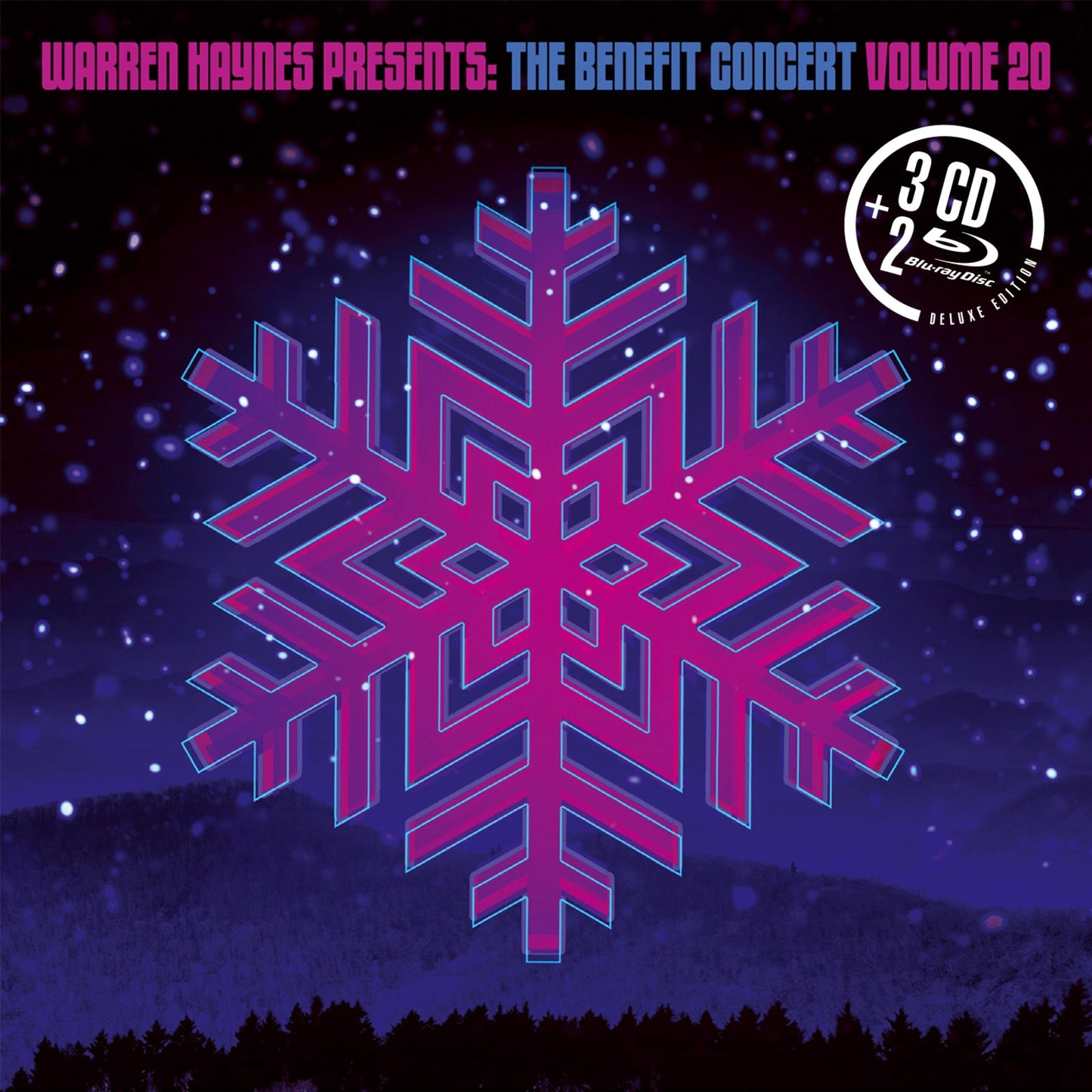 Warren Haynes Benefit Concert Volume 20 album cover with a snowflake design.