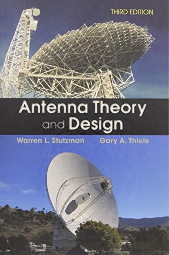Book cover: "Antenna Theory & Design" with images of radio telescopes.
