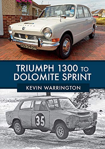 Book cover featuring two classic Triumph cars, one white, one racing.