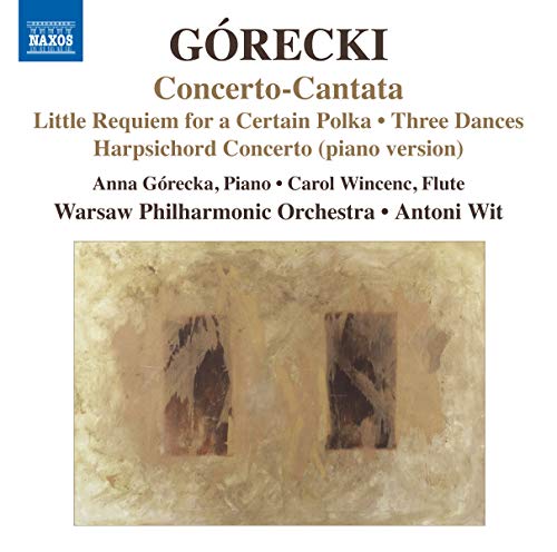 CD cover for Górecki’s Concerto-Cantata with abstract painting detail.