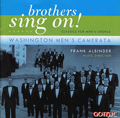 CD cover: group photo of men in tuxedos, “Brothers Sing On!” text.