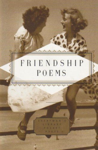 Vintage photo of two women laughing on book cover, "Friendship Poems".