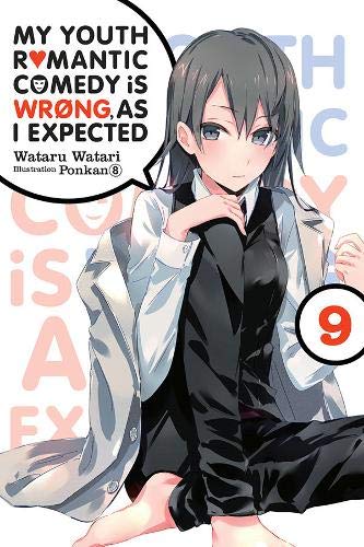 Light novel cover featuring a young woman with gray hair, volume 9.