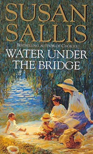 Book cover: "Water Under The Bridge" with a riverside scene painting.