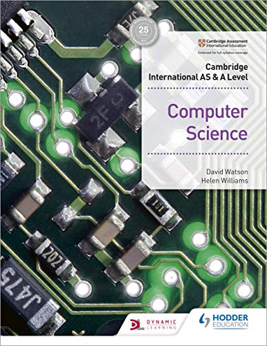 Textbook cover for Cambridge International AS & A Level Computer Science.