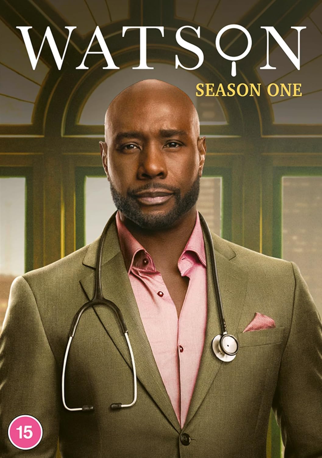 DVD cover featuring a man in a green suit and stethoscope with Watson title.