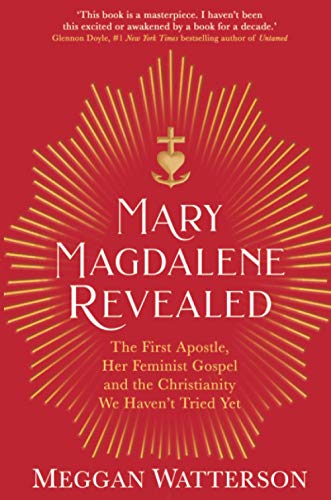 Book cover with red background, gold sunburst, heart-cross symbol, and white title text.