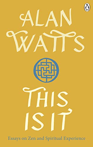Gold book cover with text “Alan Watts” and “This Is It”, plus a blue mandala.