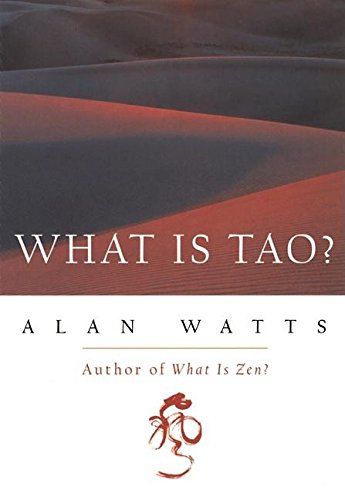 Book cover: "What is Tao?" by Alan Watts, with red and black design.