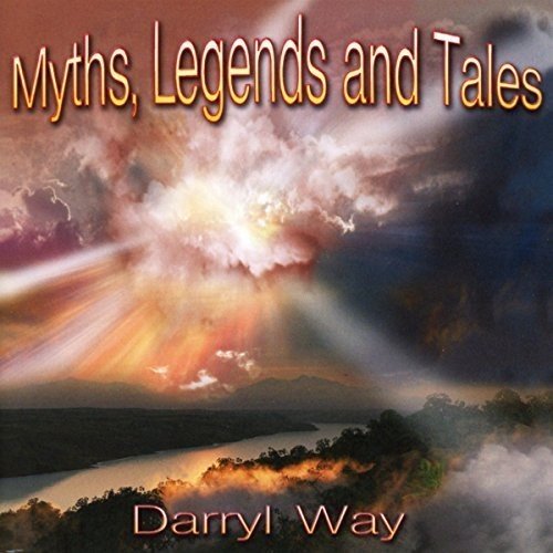 "Album cover with cloudy landscape and 'Darryl Way - Myths, Legends and Tales' text."