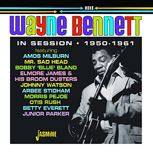 Album cover for Wayne Bennett In Session 1950-1961 featuring a black and white photo.