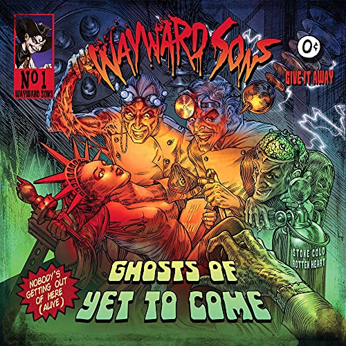 CD cover art: comic-style illustration of ghostly figures and Statue of Liberty.
