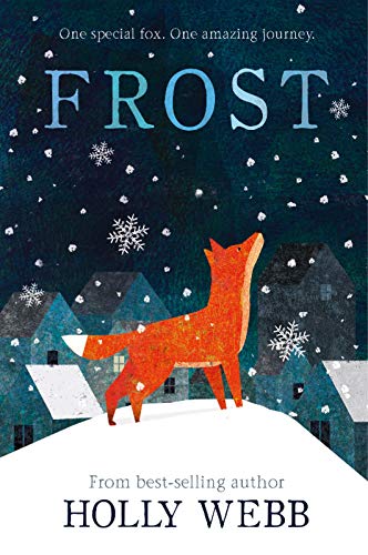 Book cover featuring an orange fox against a snowy, dark blue background.