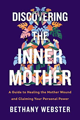 Book cover with white text on purple background featuring colorful abstract plant and figure illustrations.