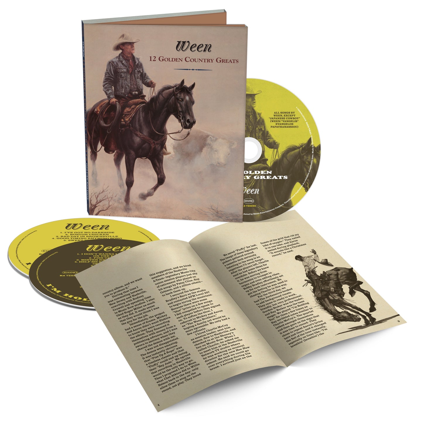 Ween’s “12 Golden Country Greats” deluxe CD with booklet and discs.