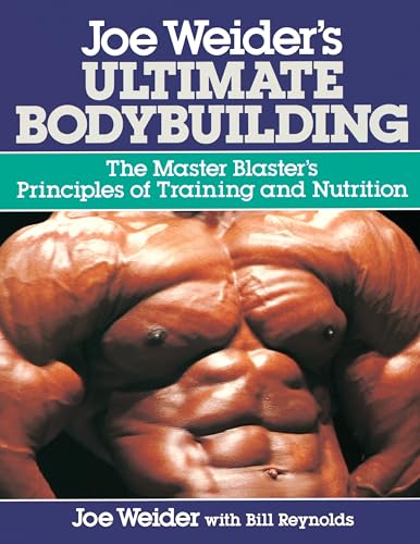 Book cover featuring a muscular torso and the title Joe Weider's Ultimate Bodybuilding.