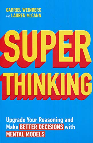 Book cover: "Super Thinking" with bold yellow and red typography.