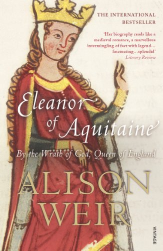 Book cover depicting Eleanor of Aquitaine in medieval attire with a crown.