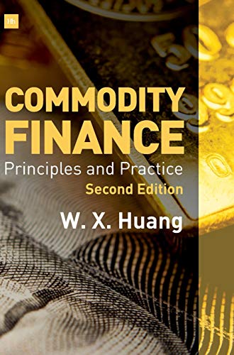 Book cover: "Commodity Finance" with gold coins and textured background.