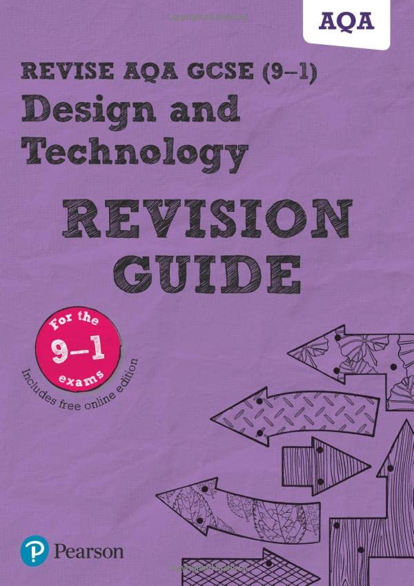 AQA GCSE Design & Technology Revision Guide cover, Pearson, 2022-2023.