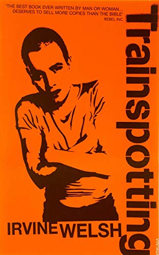 Orange book cover with a stark black and white portrait of a young man.