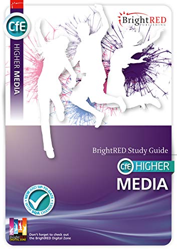 Front cover of the CFE Higher Media study guide featuring white silhouettes of people.