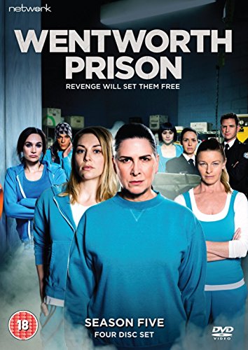 Wentworth Prison Season 5 DVD cover featuring a group of women in blue uniforms.