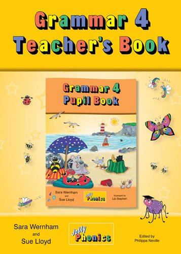 Grammar 4 Teacher's Book" cover with beach scene and colorful insects.