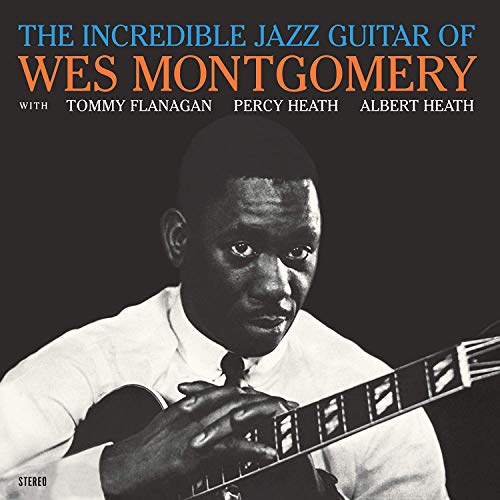 Album cover featuring a black and white portrait of guitarist Wes Montgomery.