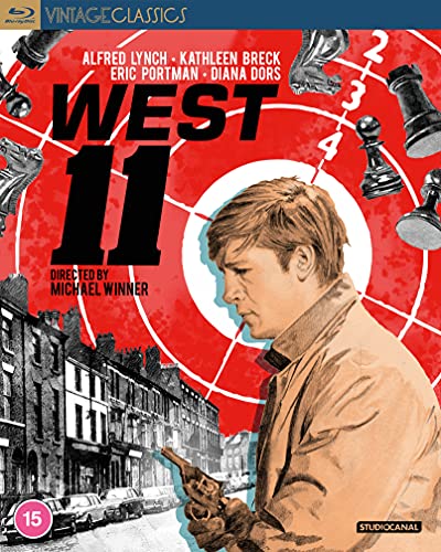 West 11" Blu-ray cover featuring a man with a gun and chess pieces.