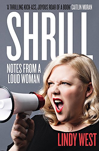 Book cover featuring a blonde woman shouting into a white megaphone.