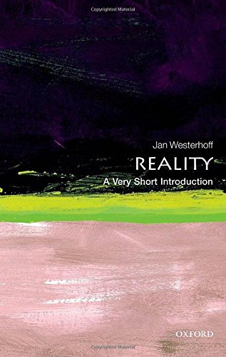 Book cover: "Reality: A Very Short Introduction" with abstract color blocks.