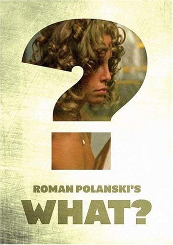 DVD cover for "What" featuring a woman’s face within a question mark.