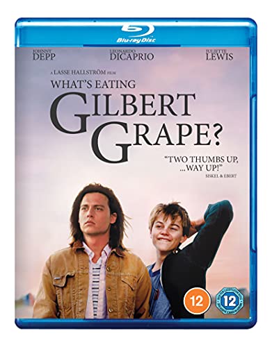 What's Eating Gilbert Grape" Blu-ray case with Johnny Depp and Leonardo DiCaprio.